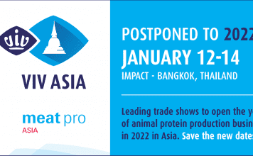 VIV Asia and Meat Pro Asia postponed to January 2022