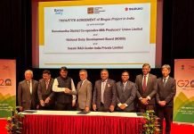 Banas Dairy signed a three-party agreement with Suzuki and NDDB to set up biogas plants